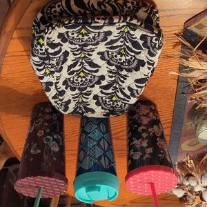 Vera Bradley lunch bag and cups